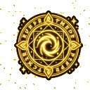 Golden rune animated Discord emoji
